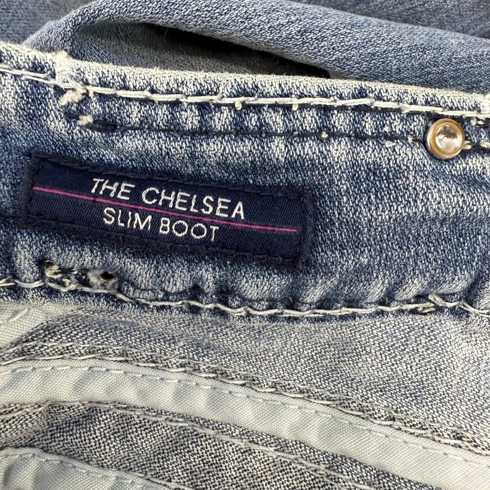 Vigoss Jeans Women's 3/4x33 Light Blue Chelsea Slim Boot Cut Western Preppy - Picture 8 of 15